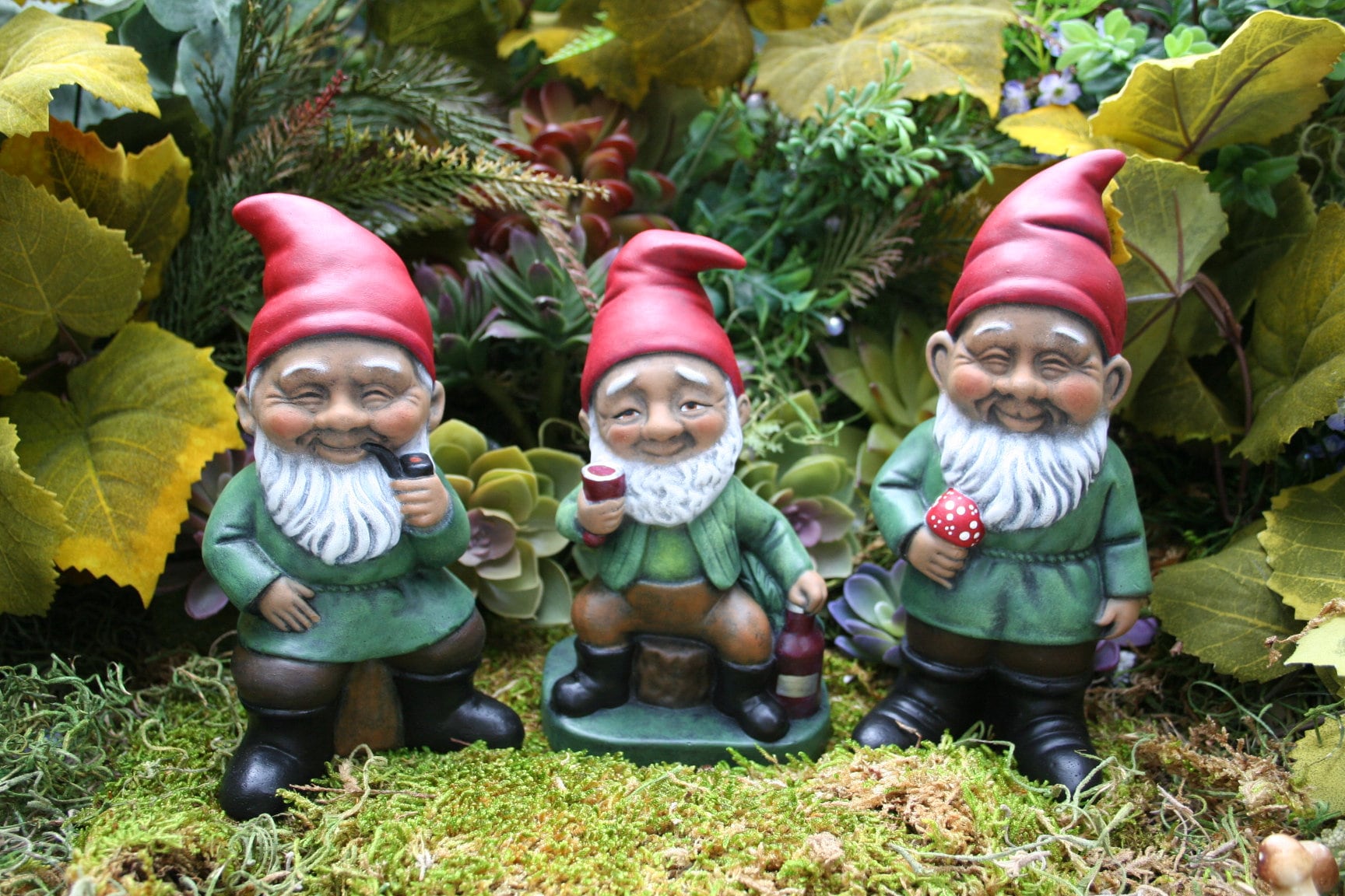 Black Gnome Drinking a Glass of Wine African American Garden Etsy