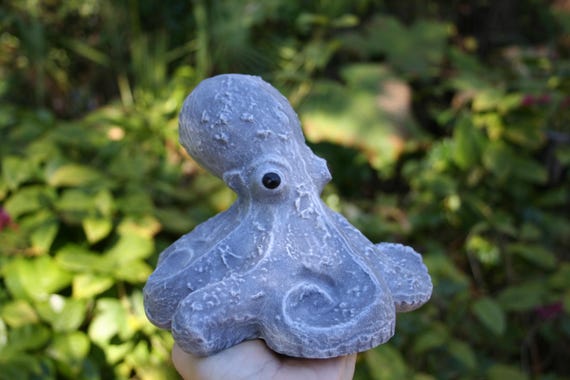 Octopus Statue, Concrete Octopus Baby, Outdoor Garden Art