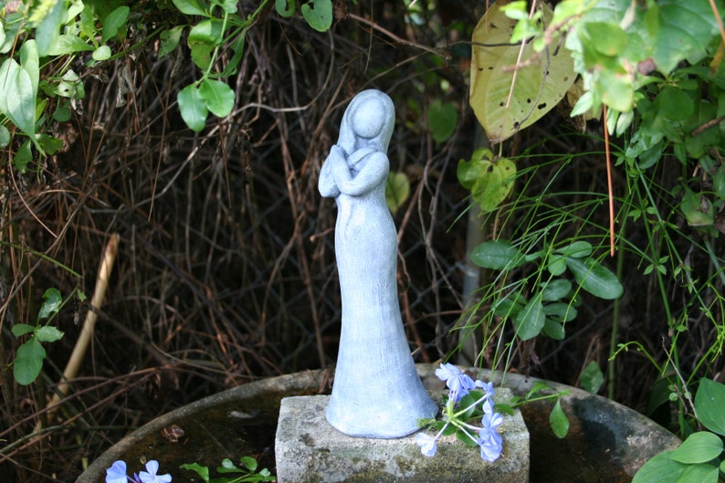 Goddess Statue, Mother Earth, Gaia Statue, Goddess Figurine Made of Solid Concrete image 1