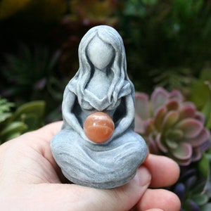 Sun Goddess Statue - &quot;Goddess Brigid&quot; - Solar Goddess - Brigit Celtic Fire Goddess