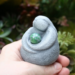 Mother Earth Goddess Statue - Gaia Statue Cradling the World in Her Arms