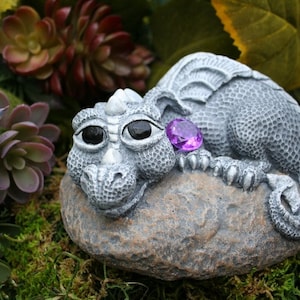 Baby Dragon Statue Devious Devlin Garden Decor Outdoor Art image 4