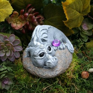 Baby Dragon Statue Devious Devlin Garden Decor Outdoor Art image 3