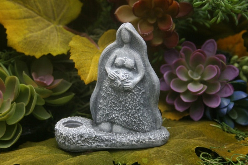 Gaia Goddess  Mother Earth Statue  Incense Holder Burner  image 0