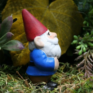 Miniature Garden Gnome Selfie Size Traveling Mini Pocket Gnome image 3