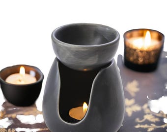 Ceramic Essential Oil & Wax Melt Burner - Minimalist Aromatherapy Diffuser