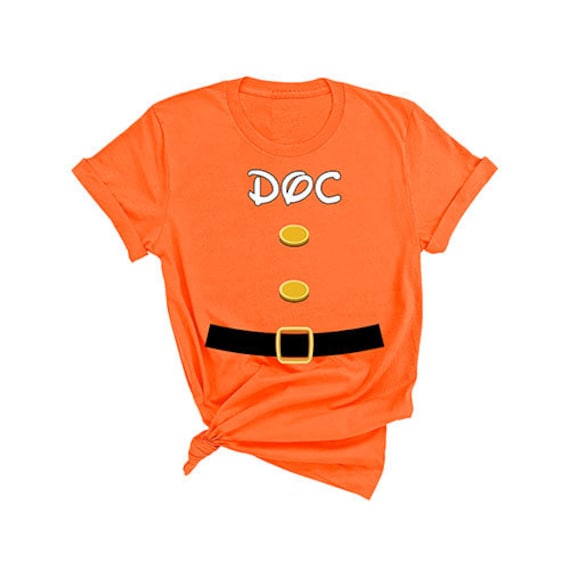 Doc Dwarf Halloween Costume Doc Dwarf Orange Color Gift T-Shirt Doc Dwarf Halloween Costume Doc Dwarf Orange Color Gift T-Shirt