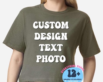 Custom Cropped Shirt – Personalized Design, Text, or Photo Print