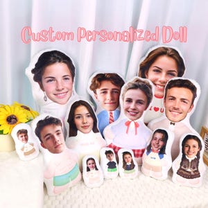 Personalized Photo Diy Humanoid Cushion｜Face Photo Pillow｜Cartoon Image Doll｜Birthday Gift For Couples｜Boyfriend Gift