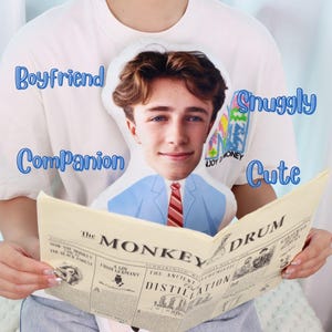 Personalisierte Foto DIY Humanoide Kissen ｜ Paar Spielzeug Puppen ｜ Cartoon Bild Puppe ｜College Freund Kissen Geschenk ｜Geburtstagsgeschenk für Sie & Ihn