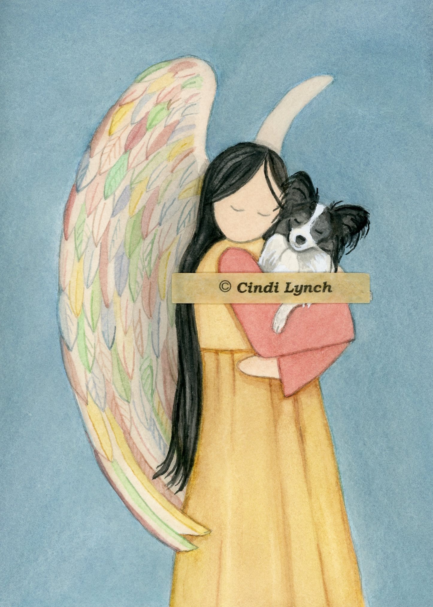 White Dog Angel - Etsy