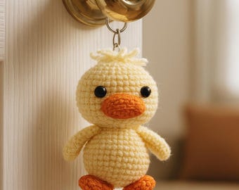 Crochet Duck Keychain Pattern PDF • Cute Amigurumi Duck Tutorial • Mini Duck Toy Pattern • Easy Beginner Crochet Instructions