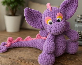 Crochet Dragon Amigurumi Pattern: DIY Plush Toy Tutorial (PDF)