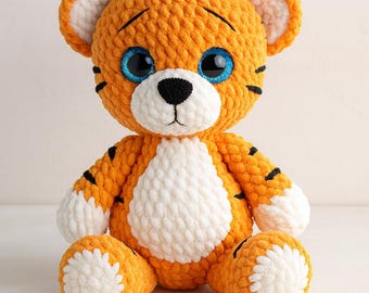 Crochet Tiger Plush Pattern: Amigurumi Toy (PDF)