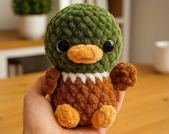 Ente Plüsch-Anleitung: Amigurumi Häkelanleitung (PDF Download)