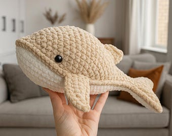 Crochet Whale Pattern: Amigurumi Plush Toy (PDF Pattern)