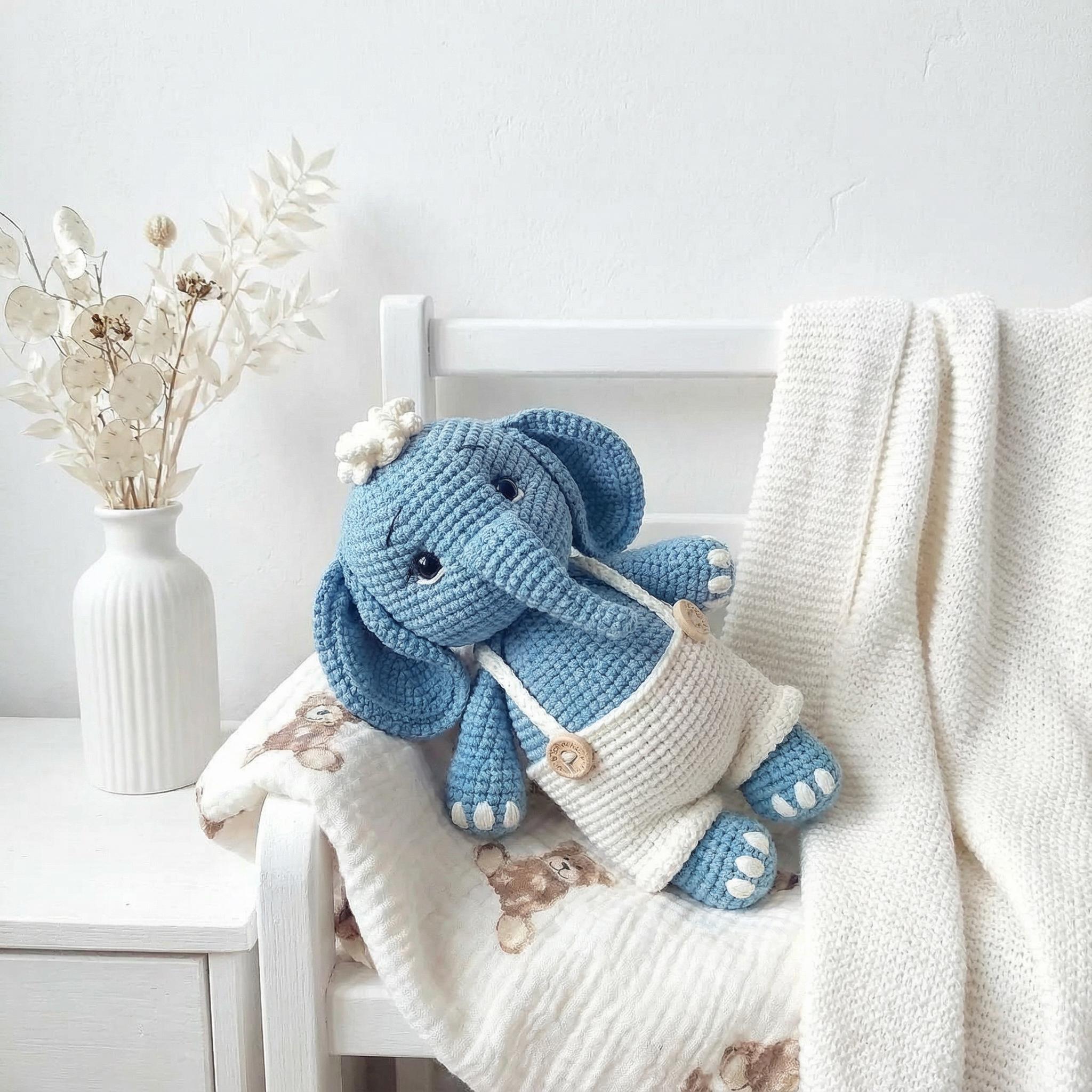 Elephant Crochet Pattern Amigurumi Plush PDF Download Toy - Etsy