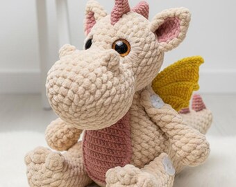 Dragon Crochet Pattern Amigurumi Plush PDF Download Fantasy Toy