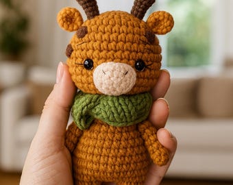 Crochet Giraffe Amigurumi Pattern | Plush Animal Toy DIY (PDF Tutorial)