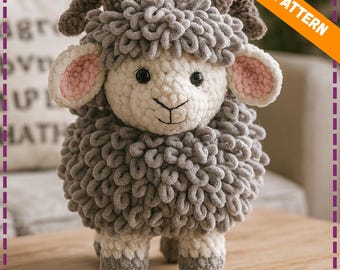 Amigurumi Sheep Crochet Pattern PDF: Beginner-Friendly Plush Toy Tutorial (Digital Download)