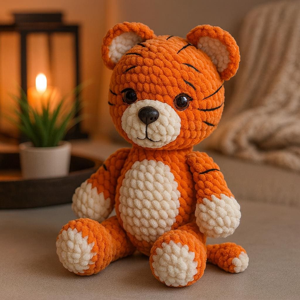 38 Tiger Crochet Patterns: Realistic, Cute, and Giftable Designs for Every Crocheter 31 Plush Amigurumi Tiger Crochet Pattern Beginner Friendly