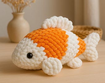 Modello di peluche Koi Fish all'uncinetto: Carpa Amigurumi (modello PDF)