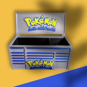 Pokémon-Inspired Mini Toolbox – Card Storage & Organizer for Collectors
