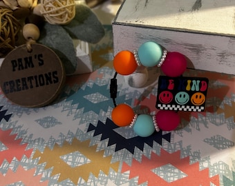 Stanley cup charm, tumbler handle cup charm , silicone beads