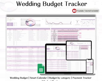 Wedding Budget Tracker: Google Sheets Planner (Digital Download)