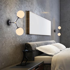 Applique murale minimaliste globe : luminaire de meuble-lavabo industriel