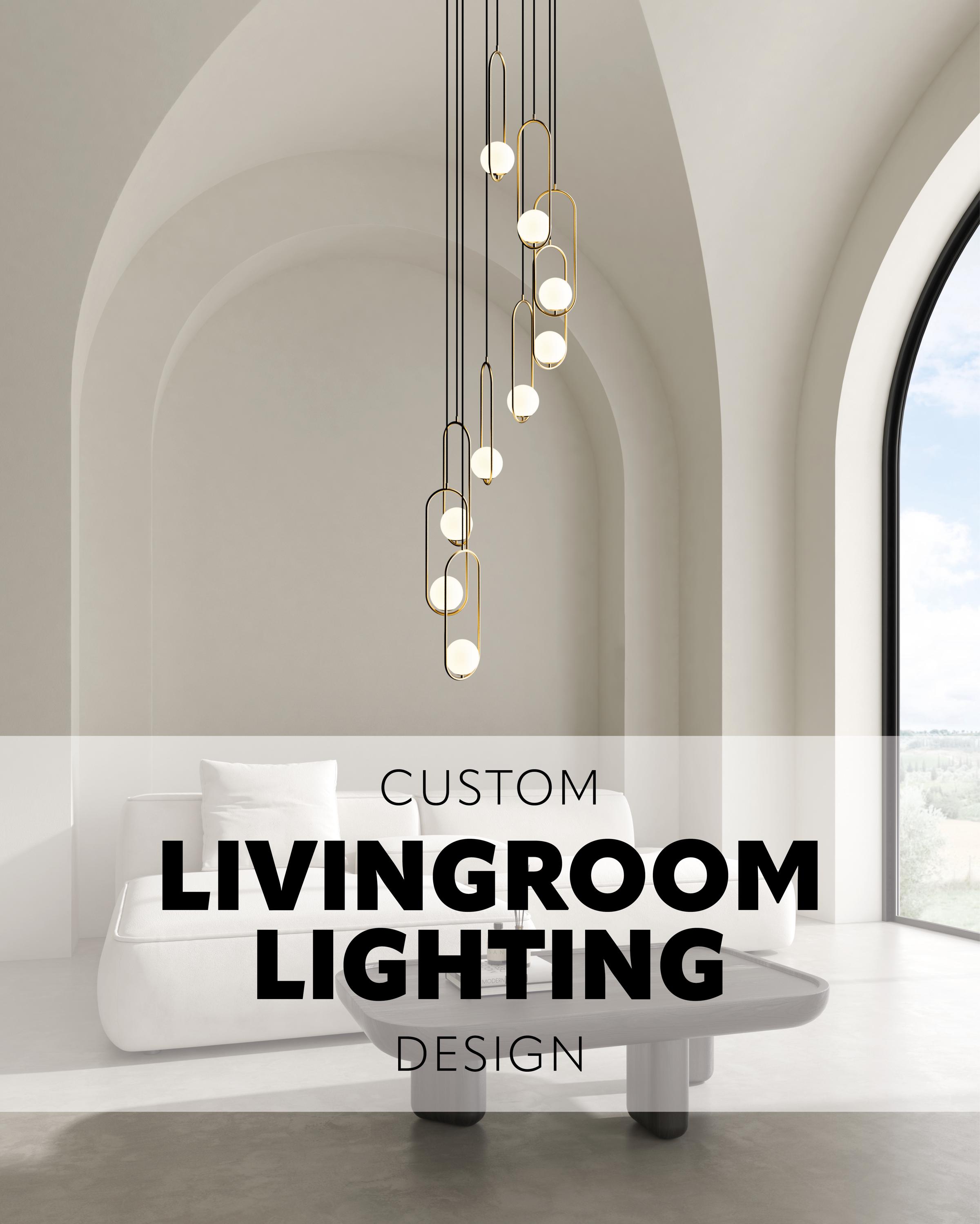 Custom Livingroom Light Design, Custom Lighting Design for Interior, Modern Pendant Light for Designer, Multi Pendant Light Nordic Style
