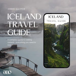 Guia de viagem da Islândia em PDF - Itinerário para download digital, dicas da Lagoa Azul, guia da aurora boreal, mapa do Círculo Dourado, planejador de viagens de Reykjavik
