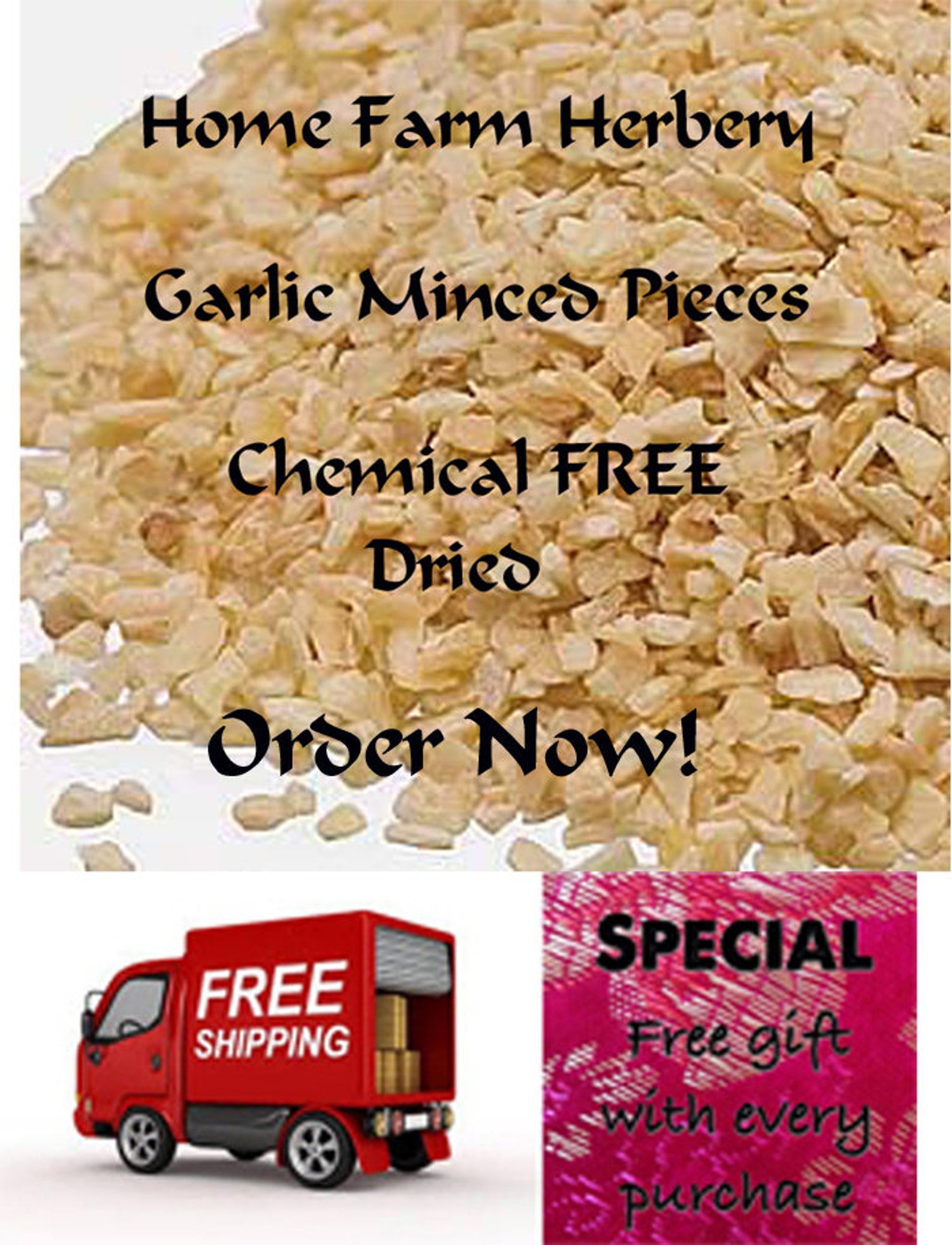 Garlic Minced Pieces Great Shelf Life Chemical FREE Order Etsy