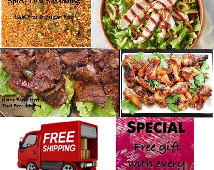 Spicy Thai Seasoning, Salt Free & Sugar Free, Order now, FREE shipping