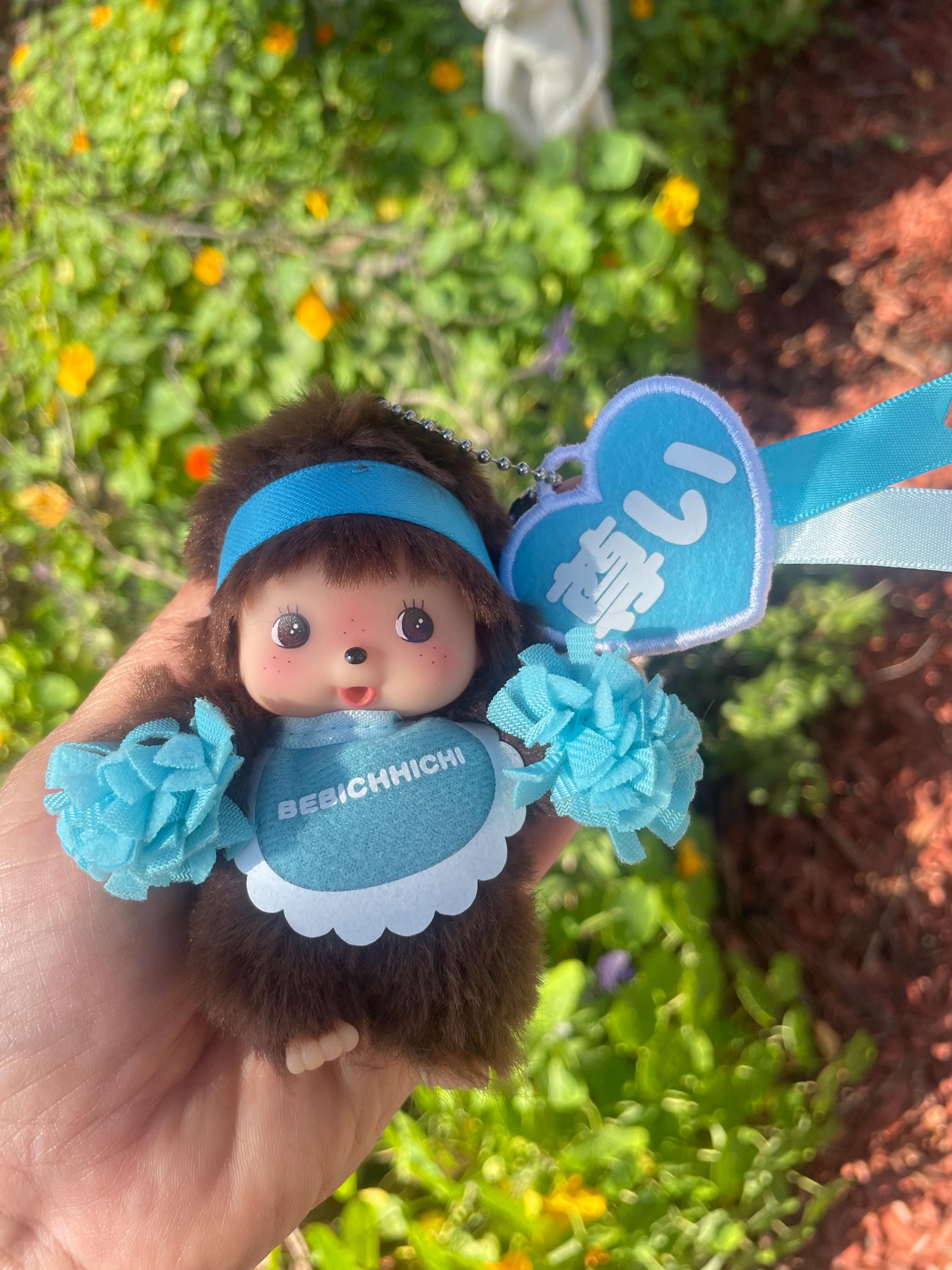 【Monchhichi】Idol SS Bebichichi Key Chain Blue Monchhichi Idol SS Babychichi Key Chain Blue on Bunjang
