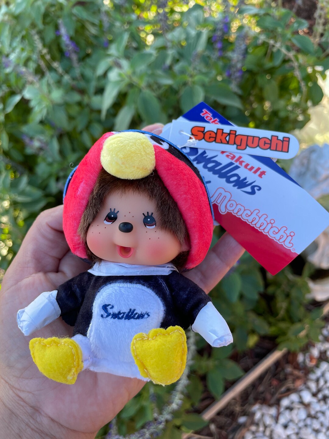 東京ヤクルトスワローズ30周年記念 つば九郎×モンチッチ マスコット