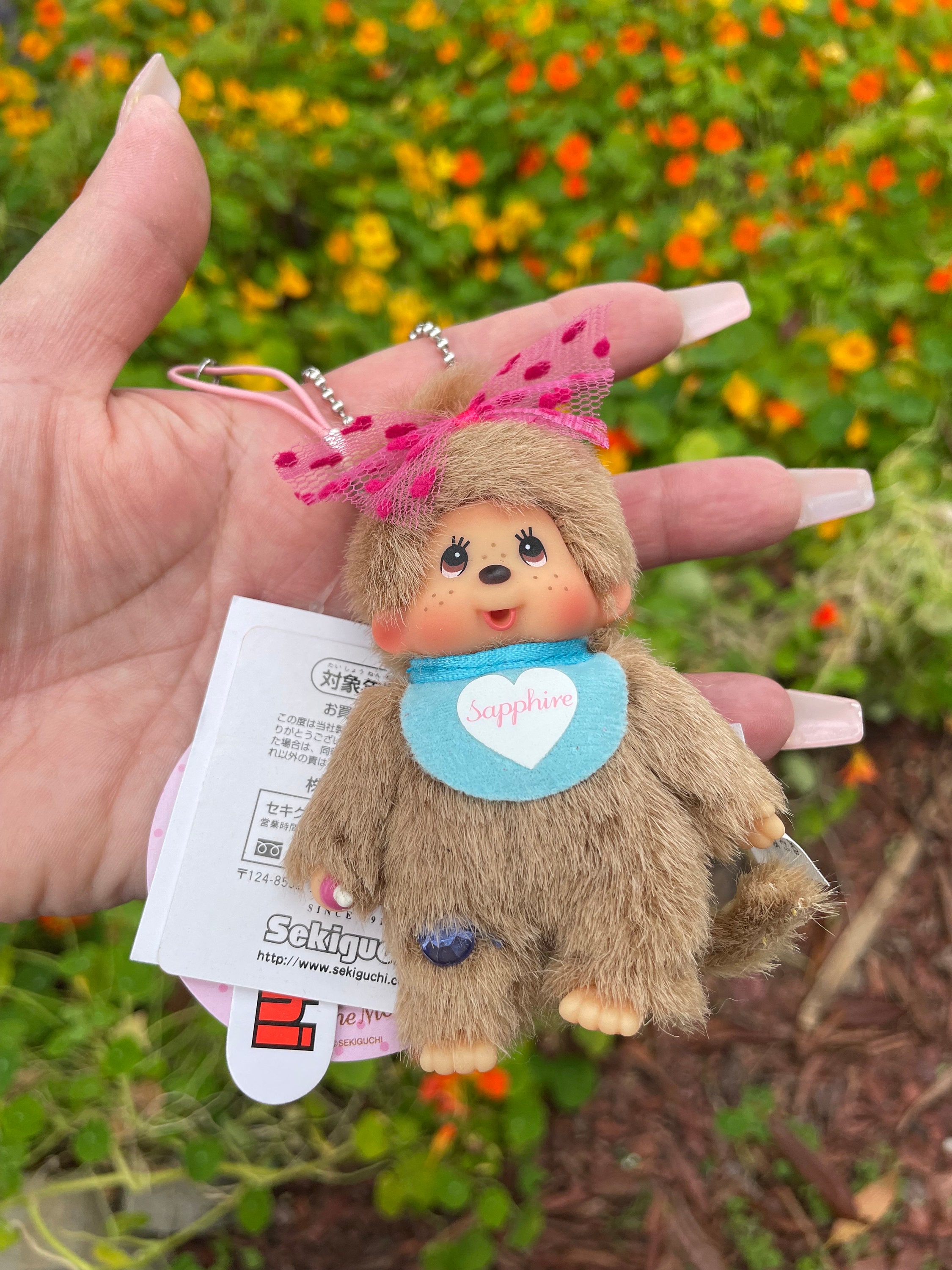 シーニュ フェザー　moni Monchhichi September Girl Keychain Special Edition - Etsy