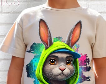 Boys Easter Shirt PNG, Preppy Easter Png, Easter Boys, Easter Boys Gift, Boys Easter Clipart, Easter Png, Retro Easter Png, Blue Bunny