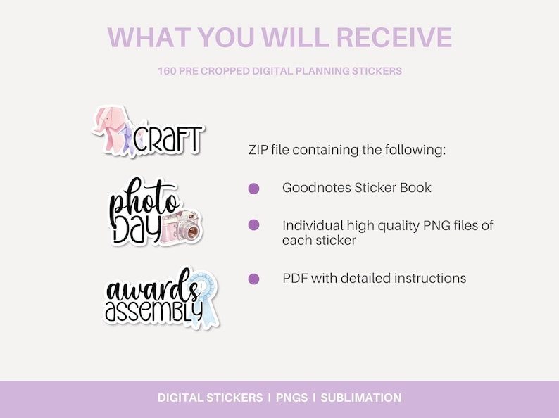 Digital Teacher Planner Stickers for Goodnotes | Transparent PNG Back ...