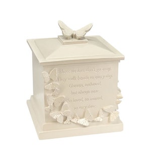 Those We Love ~ Satin Butterfly Medium Cremation Urn - Free Shipping - Portion of an Adult's Ashes