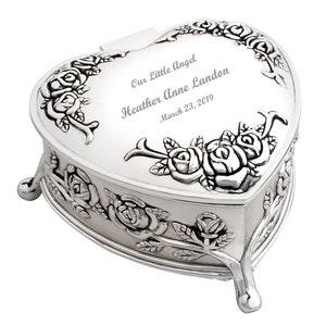 Rose Garden Heart Infant Urn - Free Engraving