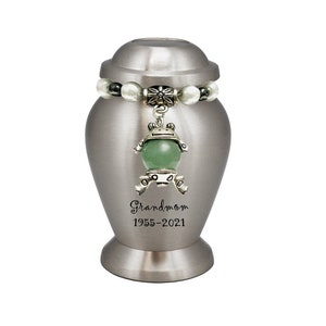 Peaceful Frog Pewter Keepsake Urn - Love Charms Option