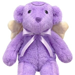 Purple Angel Teddy Bear Keepsake Urn For Ashes