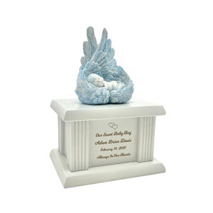 New Born Angel Blue Infant Urn