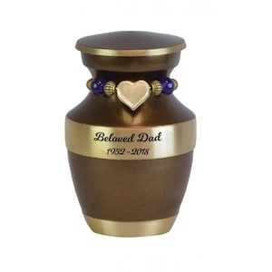 Honor Brass Mini Urn - Love Charms™ Option