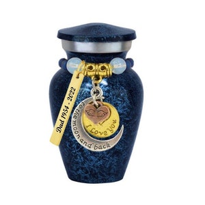 Love You to the Moon & Back Mini Urn - Love Charms®-optie