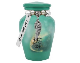 Mini-urn I Love You To The Moon And Back - Love Charms®-optie