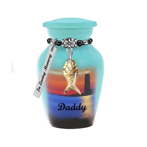 Ocean Lighthouse Keepsake Urn - Love Charms® Option