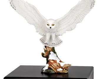 Snowy Owl Art Adult Urn