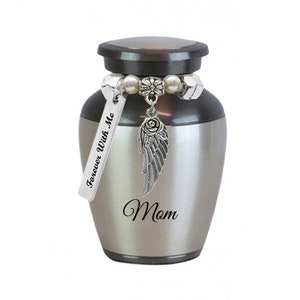 Elegance Rose Wing Mini Keepsake Urn - Love Charms® Option